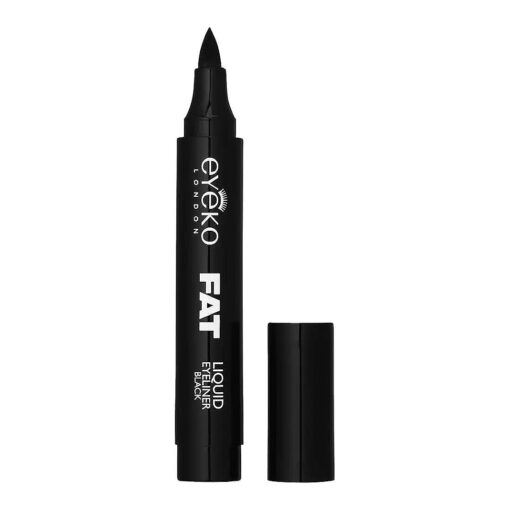 Eyeko Fat Liquid Eyeliner, Intense Black - Bold Thick Felt Tip - Smudge-proof - Vegan 3.15g