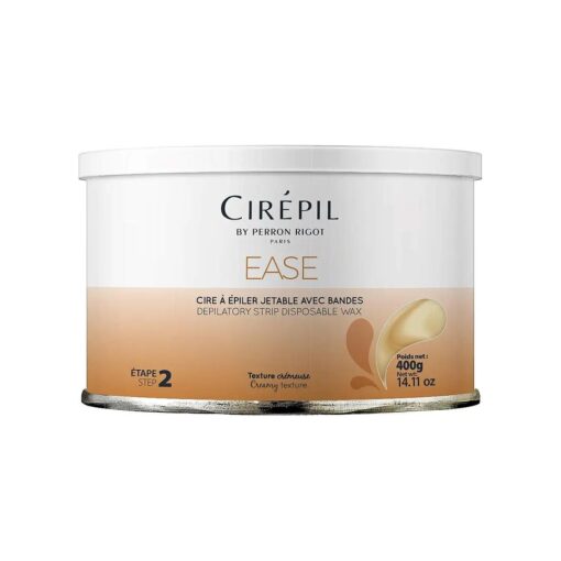 Cirepil - Ease Wax - 400g / 14.11 oz Wax Tin - Unscented - Creamy Texture - Perfect for Large Areas - Best for Fine Hair & Dry Skin Types - Strips Needed