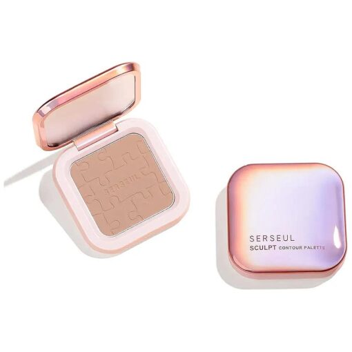 Face Contour Palette Face Sculpting Contouring Palette Powder Bronzer Makeup Palette with brush - Highly Pigmented Contour Powder For Contouring