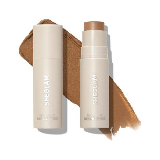 SHEGLAM Snatch 'n ' Define Cream Contour Stick Long Lasting Highly Pigmented Sweat Proof Face Bronzer Makeup - Golden Sun