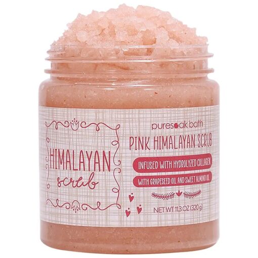 Himalayan Salt Scrub Body Scrub Set Gift Spa Bath Scrub for Exfoliate & Moisturize Body Skin Face, Hand, Foot Scrub Set Gifts For Women & Men Spa Bath