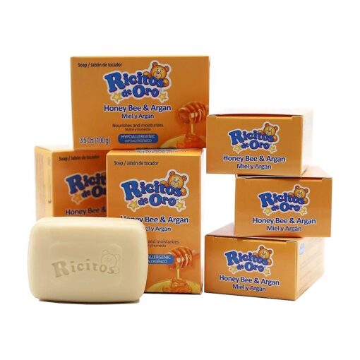 Honey Bee Bar Soap, Hypoallergenic Bar Soap, Assists in Moisturizing Baby 's Skin, Delicate Skin, 6-Pack of 3.5 Oz, 6 Bar Soaps .