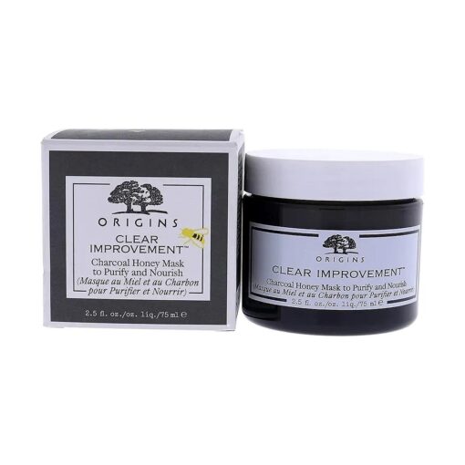 Origins Clear Improvement Charcoal Honey Mask To Purify & Nourish, 2.5 Fl Oz