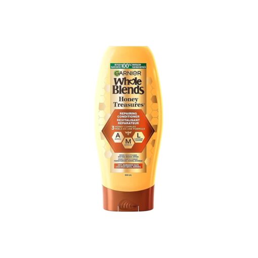 Garnier Whole Blends Repairing Conditioner Honey Treasures, Damaged Hair, 22 fl ; oz .