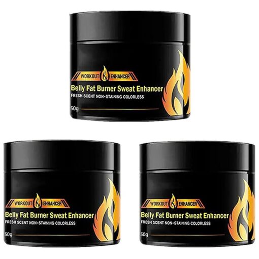 3pcs Hot Cream, Workout Enhancer Gel Slimming Shaping Cream, Fat Burning Cream for Belly, Natural Weight Loss Cream, Cellulite Treatment for Thighs, Legs, Abdomen, Arms and Buttocks, for Unisex