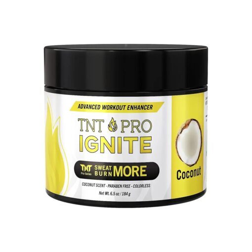 TNT Workout Enhancer Sweat Gel : Hot Cream for Tummy Belly Firming, Sweet Scent - Thigh & Arm Hot Sweat Cream : Exercise Thermogenic Cream for Men & Women, Skin Tightening Heat Lotion, Sweet Coconut