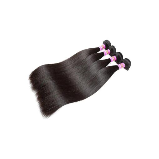 Brazilian Straight Virgin Hair 4 Bundles Deals Mink Unprocessed Remy Hair Good Cheap Weave Wefts Human Hair Extensions 50g/Piece 200Gram Natural Black Color 10 10 10 10 Inches