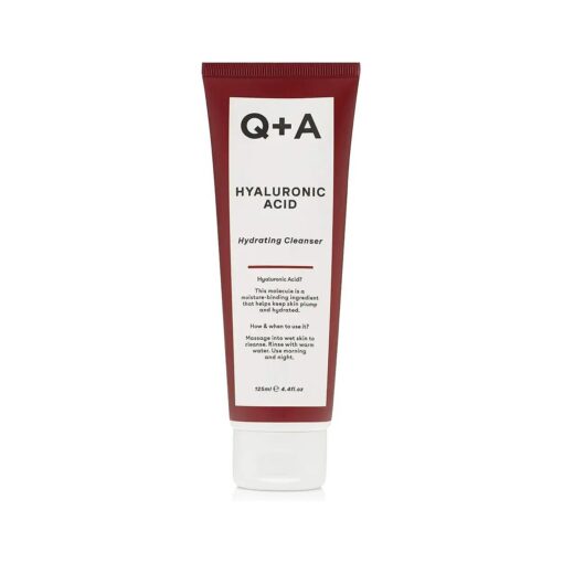 Q+A Hyaluronic Acid Hydrating Cleanser, uses Gentle and Smoothing Cleansing Agents which only Boost your Skin 's Moisturisation ( 4.4 Fl.Oz )