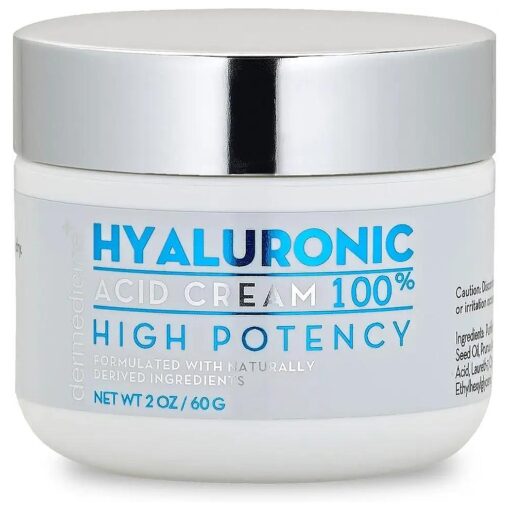 100 % Hyaluronic Acid Cream Face w/Jojoba Oil & Apricot Oil Professional Grade Intense Hydration Keeps Skin Looking Plump & Feeling Moisturized Skin Color & Tone