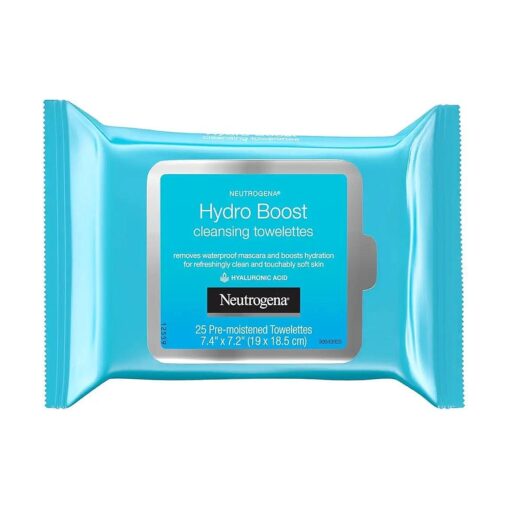 Neutrogena Hydro Boost Cleanser Facial Wipes, 25 Count ( Pack of 3 )