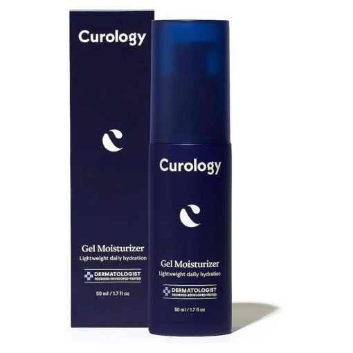 Curology Gel Face Moisturizer, Lightweight Daily Face Lotion with Hyaluronic Acid, Buildable Hydration for All Skin Types, 1.7 fl oz