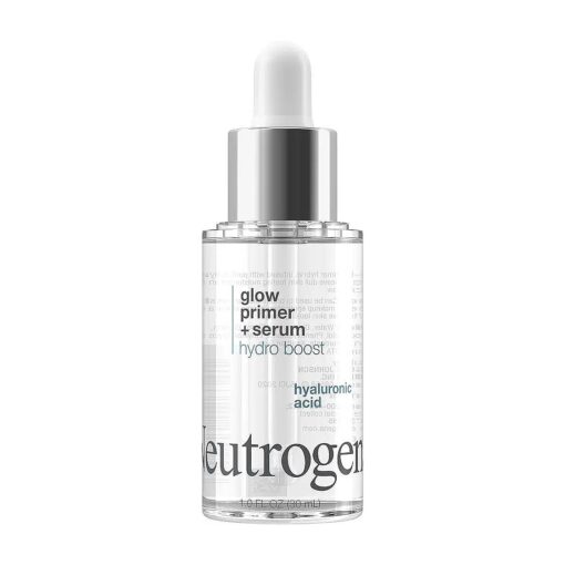 Neutrogena Hydro Boost Glow Booster Primer & Serum, Hydrating & Moisturizing Face Serum-to-Primer Hybrid, Infused with Purified Hyaluronic Acid & Designed to Instantly Hydrate, 1.0 fl, oz