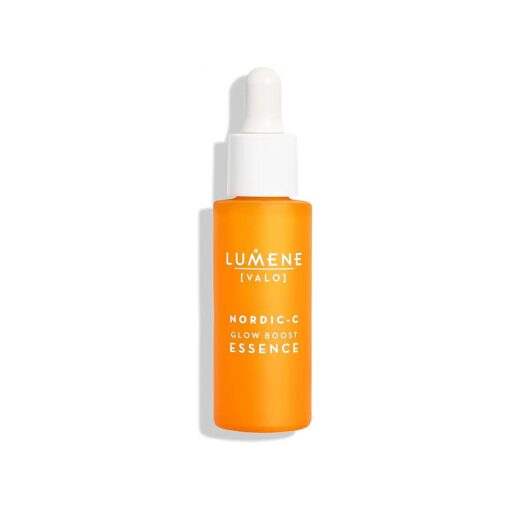 Lumene Nordic-C [ Valo ] Glow Boost Essence Serum for Face, Glow Up Vitamin C Serum with Hyaluronic Acid and Antioxidants, Enhancing Skin Hydration, 1 fl oz