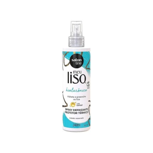 Linha Tratamento ( Meu Liso ) - Defrizante Spray Protetor Termico Spa Capilar Acido Hialuronico 240 Ml - ( My Straight - Hyaluronic Acid Hair Spa Thermal Protector Antifrizz Spray 8.1 Fl Oz )