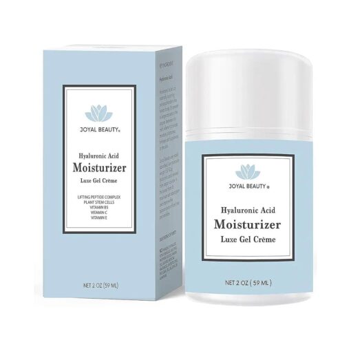 JOYAL BEAUTY Hyaluronic Acid Moisturizer Gel Cream, All-In-One Anti-Aging Face Eye Cream Infused with Peptides, Vitamins B C E Tightens and lifts sagging skin on face, eyes, and neck .