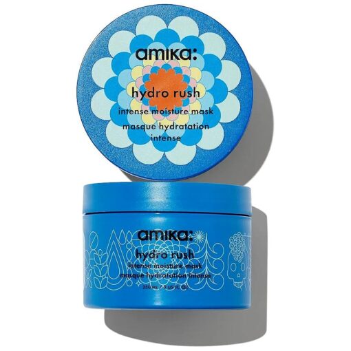 amika hydro rush intense moisture mask with hyaluronic acid, 250ml