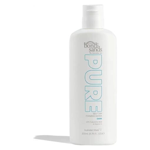 Bondi Sands PURE Self-Tanning Foaming Water | Hydrates with Hyaluronic Acid for a Flawless Tan, Fragrance Free, Cruelty Free, Vegan | 6.76 Oz/200 mL