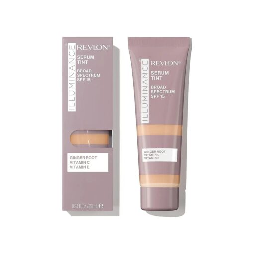 Revlon Illuminance Tinted Serum, Triple Hyaluronic Acid, Evens Out Skin Tone Over Time and Hydrates All Day, SPF 15, 317 Tan Sand, 0.94 fl oz .