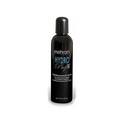 Mehron Hydro Prep Pro Hydrating Hyaluronic Acid Serum| Moisturizing and Hydrating Hyaluronic Face Serum for Face | Gel Makeup Primer 4 fl oz ( 120 ml )