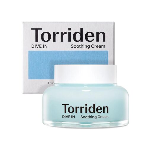 Torriden DIVE-IN Hyaluronic Acid Soothing Cream 3.38 fl oz | Revitalizing Facial Moisturizer for Sensitive, Dry Skin | Fragrance-free, Alcohol-free, No Colorants | Vegan, Cruelty-Free