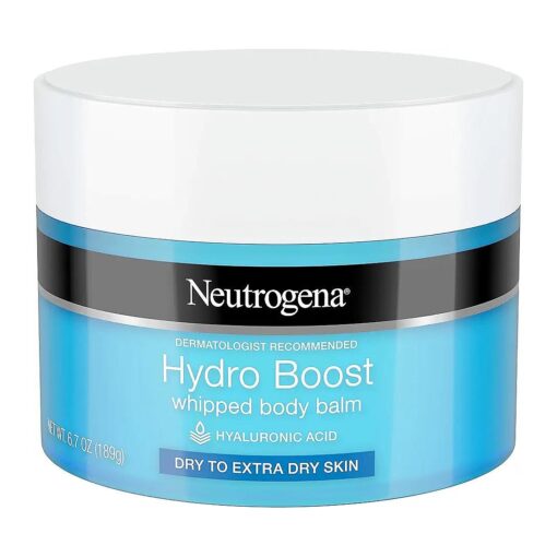 Neutrogena Hydro Boost Whipped Body Balm With Hydrating Hyaluronic Acid for Dry To Extra Dry Skin, 6.7 Ounce ( Pack of 1 )