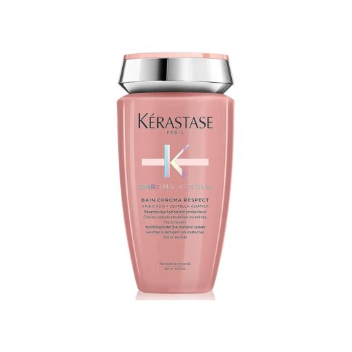 KERASTASE Chroma Absolu Chroma Respect Shampoo | For Sensitized or Damaged Color-Treated Hair | Protects and Hydrates | Fine To Medium Hair | With Glycerin and Hyaluronic Acid | 8.5 Fl Oz