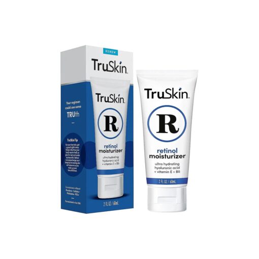 TruSkin Retinol Face Moisturizer - Powerful Anti-Aging Face Moisturizer for Women with Retinol, Hyaluronic Acid & Vitamin E - Retinol Cream for Face Promotes A More Youthful Appearance, 2 fl oz