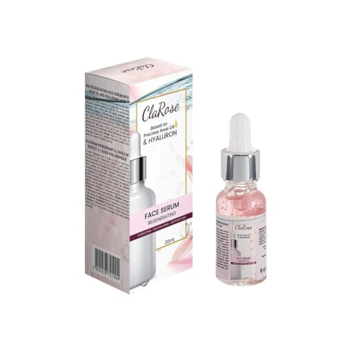 Hyaluronic acid Anti-ageing Face Serum with Organic Rose oil and Retinol made with 97 % natural ingredients, 1 fl, oz .