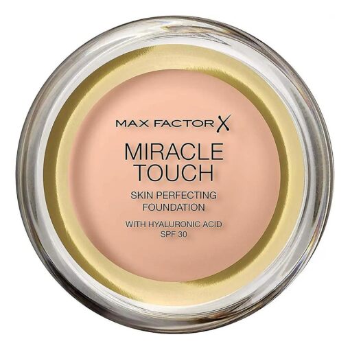 Max Factor Miracle Touch Foundation, New and Improved Formula, SPF 30 and Hyaluronic Acid, 35 Pearl Beige