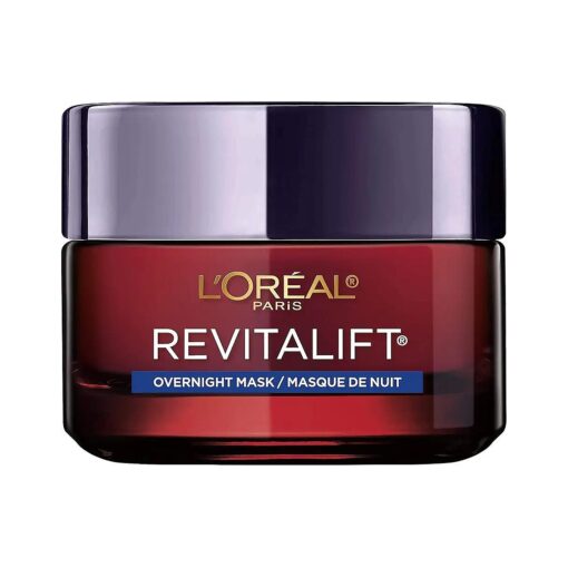 L'Oreal Paris Revitalift Triple Power Anti-Aging Overnight Mask, Pro Retinol, Hyaluronic Acid & Vitamin C, Reduce Wrinkles 1.7 Oz