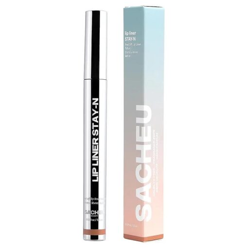 Sacheu Lip Liner Stay-N - Peel Off Lip Liner Tattoo, Peel Off Lip Stain, Long Lasting Lip Stain Peel Off, Infused with Hyaluronic Acid & Vitamin E, p-INKED