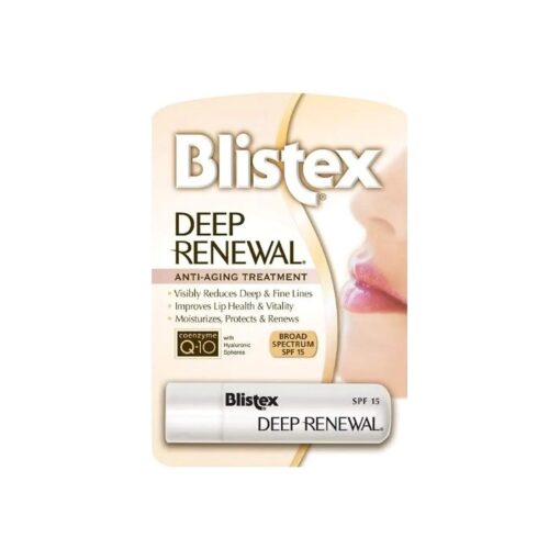 Blistex Lip Protectant Sunscreen Deep Renewal Anti-Aging Formula 0.13 Ounce ( 3.69g ) ( Value Pack of 4 )