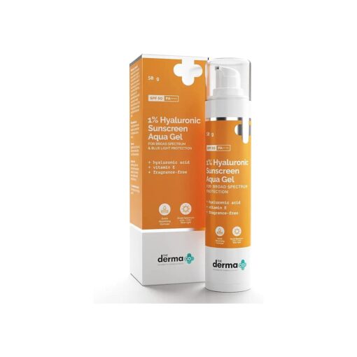 1 % Hyaluronic Sunscreen Aqua Ultra Light Gel with SPF 50 PA++++ UV A, UV B & Blue Light Protection 50g