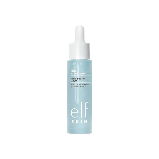 e.l.f, SKIN Holy Hydration ! Triple Bounce Serum, 1.7 % Hyaluronic Acid Serum For Plump, Bouncy Skin, Great For Hydrating Dry Skin