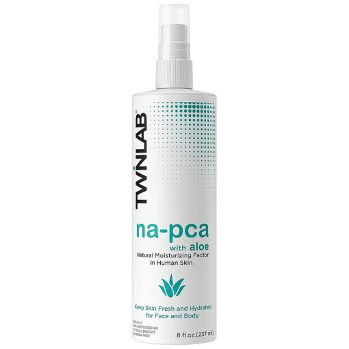 Twinlab Na-Pca Spray with Aloe Vera - Hydrate Older Skin - Eucalyptus Oil Body Mist for Women & Men to Support Skin Hydration - 8 fl oz