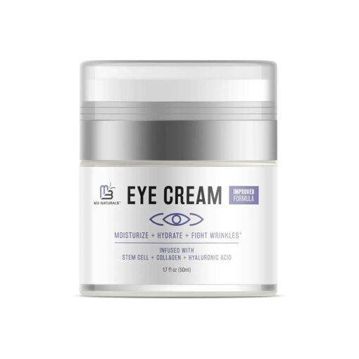 M3 Naturals Anti-Aging Eye Cream for Dark Circles and Puffiness with Collagen Hyaluronic Acid & Fruit Stem Cell Fight Eye Bags Fine Lines Puffiness Under Eye & Wrinkles