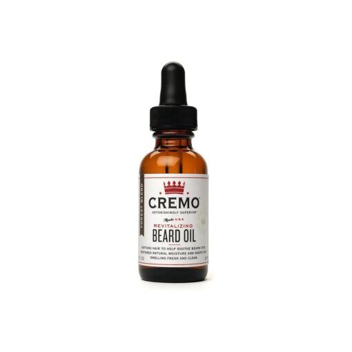 Cremo Beard Oil, Revitalizing Cedar Forest, 1 fl oz - Restore Natural Moisture and Soften Your Beard To Help Relieve Beard Itch