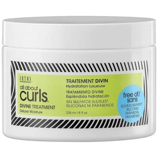 All About Curls Divine Treatment | Deluxe Moisture | Strengthens Hair | 3X Resistance to Breaking | All Curly Hair Types