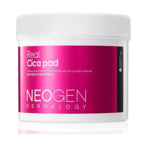 DERMALOGY by NEOGENLAB Real Cica Pad - Restores Skin Barrier Soothes Gently Exfoliates & Cleanses ( Cica Micellar Pad )