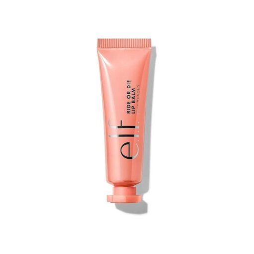 e.l.f, Ride or Die Lip Balm, Ultra-Hydrating Tinted Lip Balm, Infused with Jojoba Oil, Sheer Finish, Just Peachy, 0.42 Oz ( 12g )