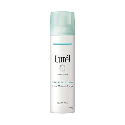 Curel Japanese Skin Care Deep Moisture Spray, Spray on Moisturizer for Dry Skin, Face Hydrating Spray with Ceramides, 5 Oz