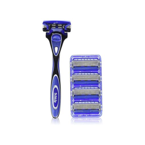 Schick Hydro 5 Shaving Starter Gift Set for Men with 1 - Hydro 5 Razor for Men and 5 - Hydro 5 Razor Blade Refills for Men