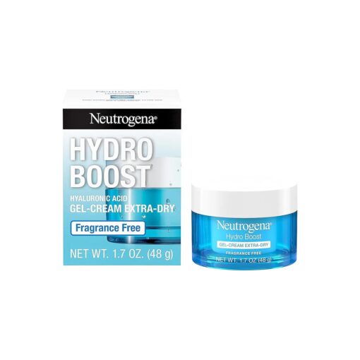 Neutrogena Hydro Boost Hyaluronic Acid Hydrating Face Moisturizer Gel-Cream to Hydrate and Smooth Extra-Dry Skin, 1.7 oz