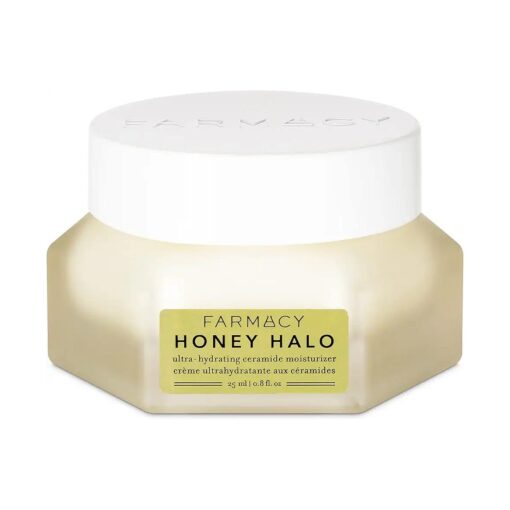 Farmacy Honey Halo Ceramide Face Moisturizer Cream - Hydrating Facial Lotion for Dry Skin ( 0.8 Ounce )