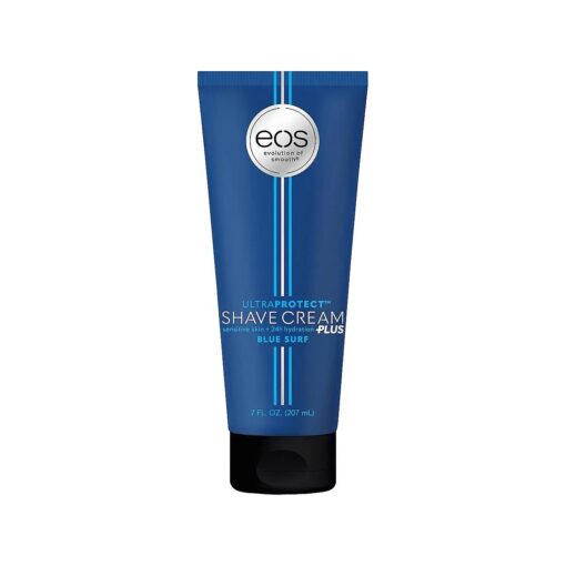 eos UltraProtect Men 's Shave Cream- Blue Surf, 24-Hour Hydration, Non-Foaming Formula, 7 fl oz