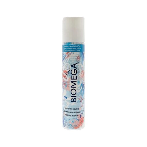 BIOMEGA Moisture Shampoo, Creates Fuller Volume, Hydrating Formula Cleanses Hair while Infusing it with Omega-Rich Moisturizers and Keratin Amino Acids