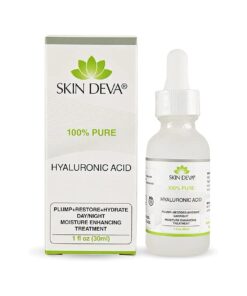 SKIN DEVA 100 % Pure Hyaluronic Acid Serum For Face 1 oz of Discoloration Correcting Serum Anti Aging Anti Wrinkle Acid Locks in Essential Moisture Keeps Skin Hydrated Facial Serums For All Skin Types