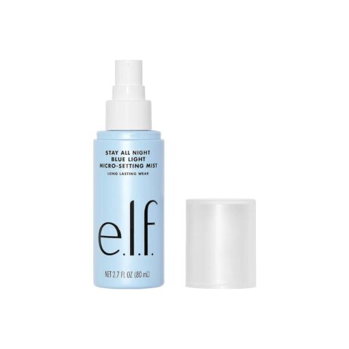 e.l.f, Stay All Night Blue Light Micro-Setting Mist, Setting Spray & Skin Refresher For A Matte Finish, Reduces Blue Light Transmission, 2.7 Fl Oz