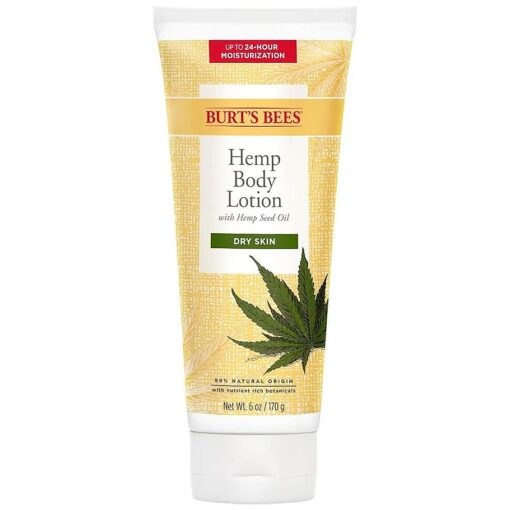 Burt 's Bees Hemp Body Lotion with Hemp Seed Oil for Dry Skin, 6 Ounces ( Packaging May Vary ), 3 Pack