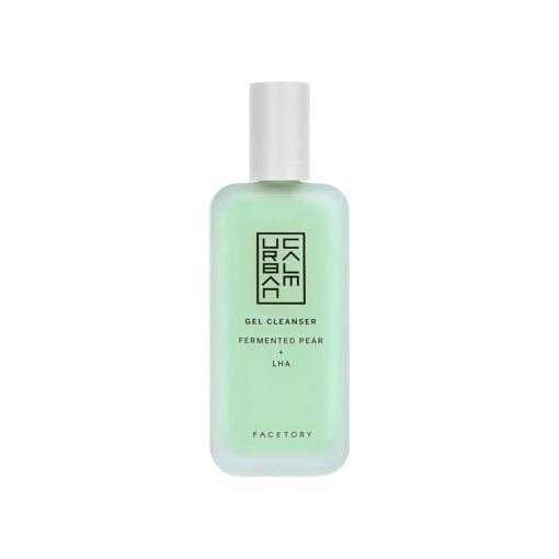 FACETORY Urban Calm Purifying Gel Facial Cleanser - Hydrating Face Wash with Fermented Pear & Capryloyl Salicylic Acid LHA - Gentle Exfoliating Foam Cleansing Gel for All Skin Types